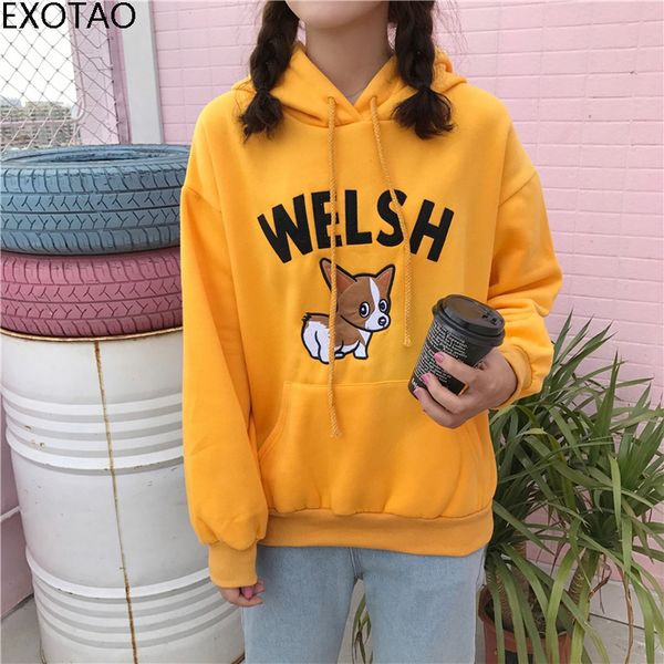 exotao plus size cute sweatshirt women puppy dog embroider long sleeve hoody tracksuit loose korean style front pocket hoodies, Black
exotao plus size cute sweatshirt women puppy dog embroider long sleeve hoody tracksuit loose korean style front pocket hoodies, Black