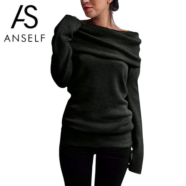 anself 5xl plus size women clothing off shoulder sweater cowl neck long sleeve knit pullover jumper autumn warm knitwear s18100803, White;black
anself 5xl plus size women clothing off shoulder sweater cowl neck long sleeve knit pullover jumper autumn warm knitwear s18100803, White;black