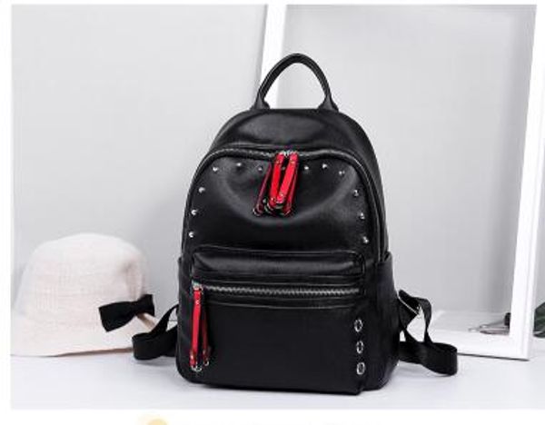 2018 new pu female small brand brand knapsack rivets school wind backpack student bag travel bag casual shoulder bag fashion trend
2018 new pu female small brand brand knapsack rivets school wind backpack student bag travel bag casual shoulder bag fashion trend