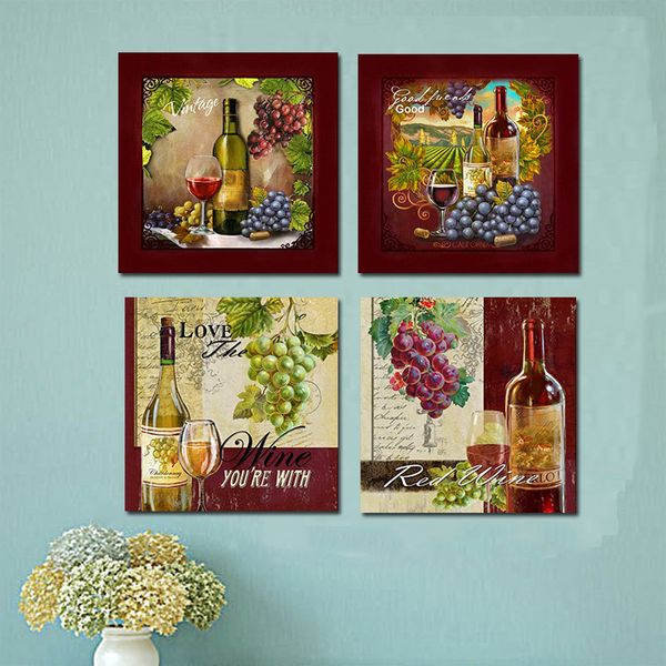 4 piece modern kitchen grape red wine cup bottle canvas paintings wall art set bar dinning decor wall picture for living room
4 piece modern kitchen grape red wine cup bottle canvas paintings wall art set bar dinning decor wall picture for living room