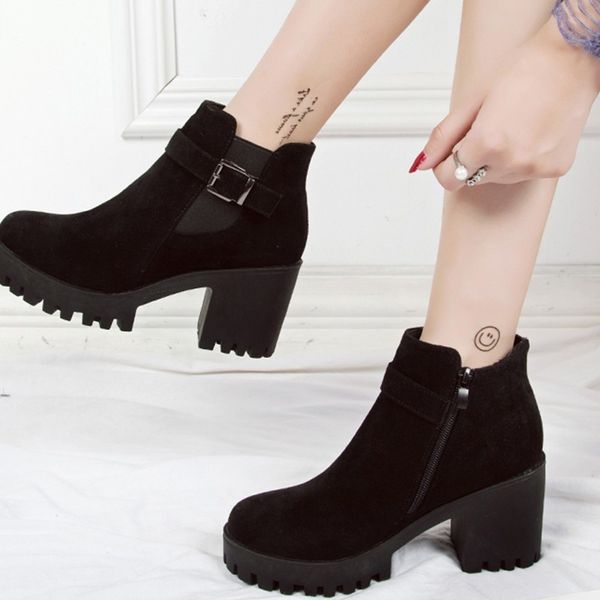 new women platform wedges heels autumn female shoes winter ankle boots woman shoes black thick high heels buckle footware
new women platform wedges heels autumn female shoes winter ankle boots woman shoes black thick high heels buckle footware