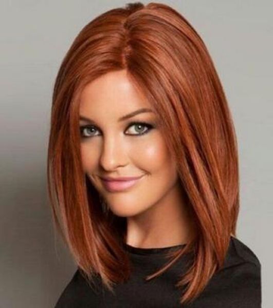 faddish medium straight side parting capless auburn brown synthetic wig hair, Black;brown
faddish medium straight side parting capless auburn brown synthetic wig hair, Black;brown