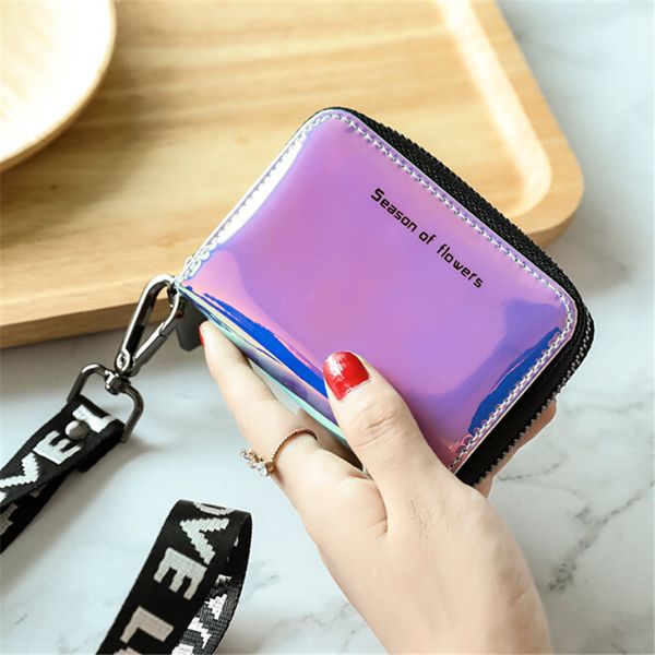 new women short wallet laser wallet fashion standard zipper wallets designer variable color coin purse, Red;black
new women short wallet laser wallet fashion standard zipper wallets designer variable color coin purse, Red;black