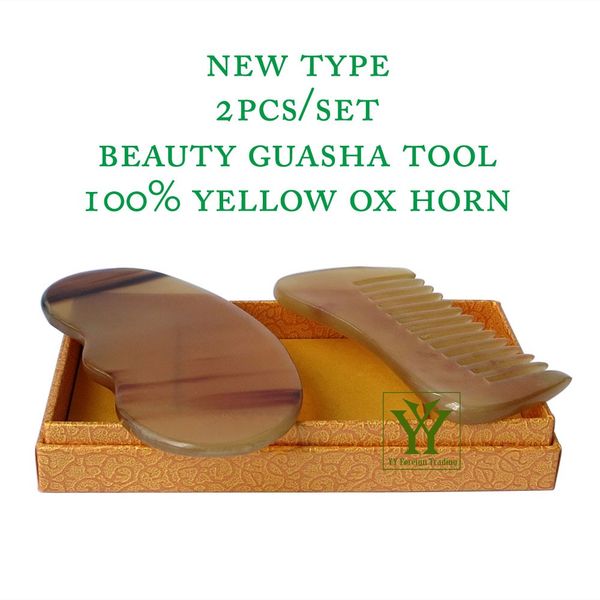 new arrival 100% yellow ox horn thicken high polishing beauty guasha tool 1pcs comb and 1pcs reniform plate
new arrival 100% yellow ox horn thicken high polishing beauty guasha tool 1pcs comb and 1pcs reniform plate