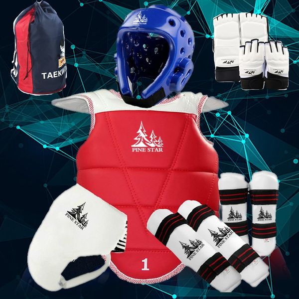 2017 new taekwondo protectors full set of 8 pieces child helmet chest head protector armguards shank crotch protector, Black;yellow
2017 new taekwondo protectors full set of 8 pieces child helmet chest head protector armguards shank crotch protector, Black;yellow