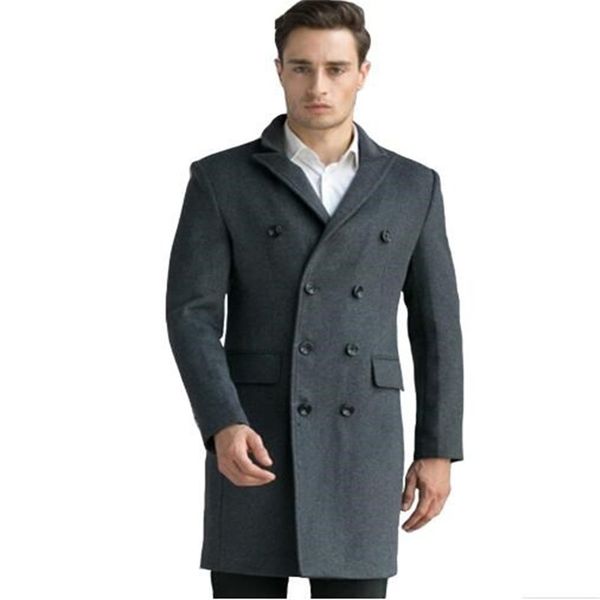 autumn winter men coats wool jacket long outwear warm solid overwear turn collar overcoat for men gray black m-3xl high quality
autumn winter men coats wool jacket long outwear warm solid overwear turn collar overcoat for men gray black m-3xl high quality