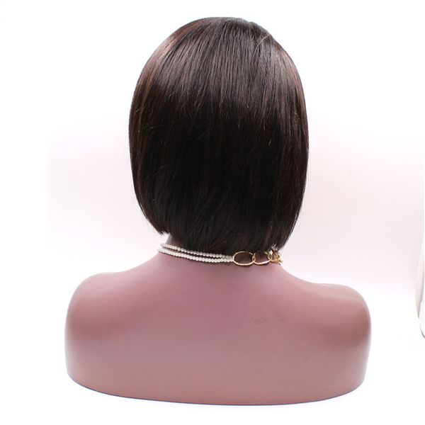 human hair short bob 08" front lace wig 100% remy vrigin short natural color woman brazilian hair with baby hair malaysian, Black;brown
human hair short bob 08" front lace wig 100% remy vrigin short natural color woman brazilian hair with baby hair malaysian, Black;brown