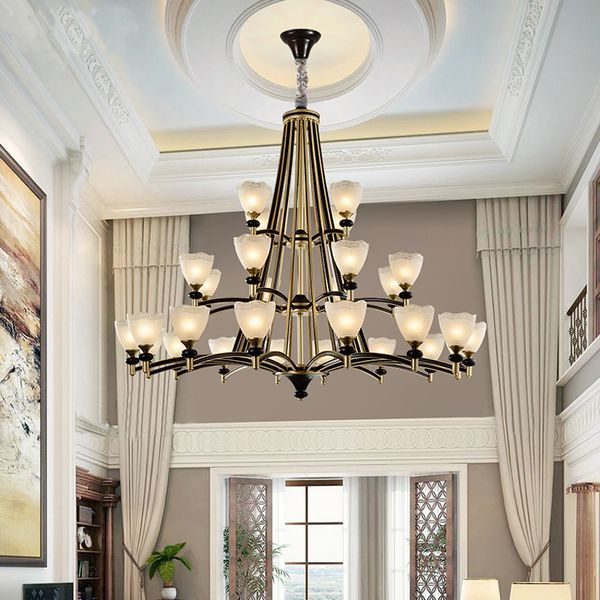 duplex stair chandelier villa living room glass pendant lamps european retro restaurant three layers chandeliers l hall chandelier light
duplex stair chandelier villa living room glass pendant lamps european retro restaurant three layers chandeliers l hall chandelier light