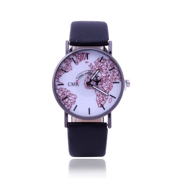 wristwatch creative aircraft pointer map leather strap women men quartz watch casual clock gifts reloj hombre, Slivery;brown
wristwatch creative aircraft pointer map leather strap women men quartz watch casual clock gifts reloj hombre, Slivery;brown