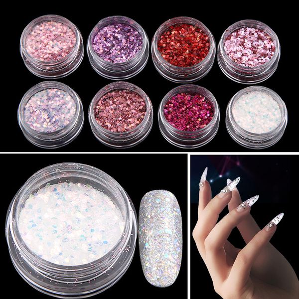 mixed 8 colors glitter sequin nail flakes powder mirror effect powders sequins nail gel polish chrome pigment decorations, Silver;gold
mixed 8 colors glitter sequin nail flakes powder mirror effect powders sequins nail gel polish chrome pigment decorations, Silver;gold