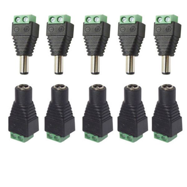 5.5mm x 2.1mm female male dc power plug adapter for 5050 3528 5060 single color led strip and cctv cameras
5.5mm x 2.1mm female male dc power plug adapter for 5050 3528 5060 single color led strip and cctv cameras
