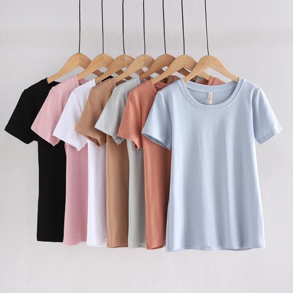 white t-shirt short sleeve slim short style cotton 2018 new korean version of black tight color t-shirt summer top
white t-shirt short sleeve slim short style cotton 2018 new korean version of black tight color t-shirt summer top