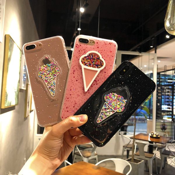 Dynamic Ice Cream Phone Case For iphone XR XS Max X Case Fashion Glitter Bling Back Cover Lovely Cartoon Cases For iphone 6 6S 7 8 plus Capa
Dynamic Ice Cream Phone Case For iphone XR XS Max X Case Fashion Glitter Bling Back Cover Lovely Cartoon Cases For iphone 6 6S 7 8 plus Capa