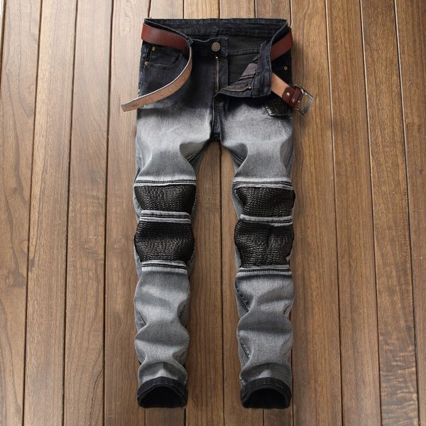 2018 new fashion brand men jeansbeggars patchwork biker jeans male casual motociclista jeans fashion men 6613#, Blue
2018 new fashion brand men jeansbeggars patchwork biker jeans male casual motociclista jeans fashion men 6613#, Blue