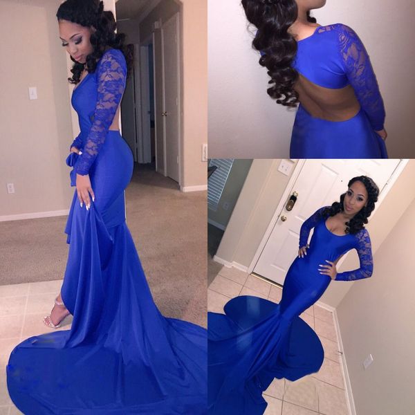 2019 royal blue black girls mermaid evening dresses scoop neck lace applique court train formal dresses evening wear robe de soiree, Black;red
2019 royal blue black girls mermaid evening dresses scoop neck lace applique court train formal dresses evening wear robe de soiree, Black;red
