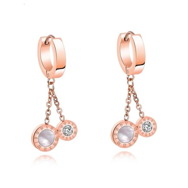 rose gold color fashion simple lady's ring tassel earrings stainless steel earring jewelry gift for women lady 442, Silver
rose gold color fashion simple lady's ring tassel earrings stainless steel earring jewelry gift for women lady 442, Silver