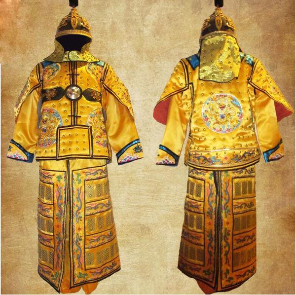 qing dynasty clothes armor manchu flag armor chinese ancient leather copper dragon general helmet corselet kui jia, Black;red
qing dynasty clothes armor manchu flag armor chinese ancient leather copper dragon general helmet corselet kui jia, Black;red