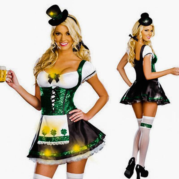 new role play beer girl promotion maid dress beer girl play ball stage show dress color green, Black;red
new role play beer girl promotion maid dress beer girl play ball stage show dress color green, Black;red