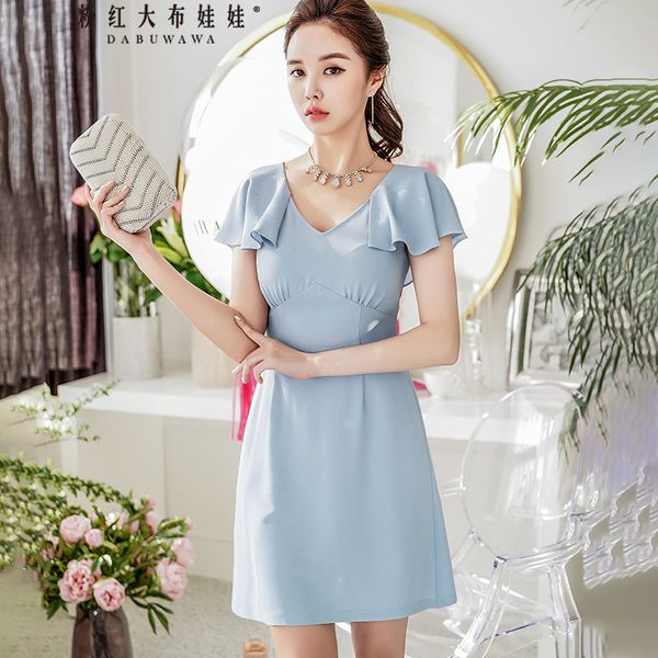 original new 2018 brand robe femme slim waist brief elegant v neck butterfly sleeve high waisted summer dress women wholesale, White;black
original new 2018 brand robe femme slim waist brief elegant v neck butterfly sleeve high waisted summer dress women wholesale, White;black
