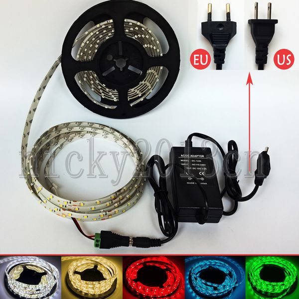 full kit 5m 3528 led flexible strip light tape ribbon 300leds ip65 waterproof + 12v 2a power supply + dc connector
full kit 5m 3528 led flexible strip light tape ribbon 300leds ip65 waterproof + 12v 2a power supply + dc connector