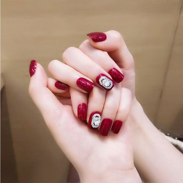 24pcs/set luxury diamond wedding bride nail art tip pre-designed full red handmade false nails beauty nail tool with glue, Red;gold
24pcs/set luxury diamond wedding bride nail art tip pre-designed full red handmade false nails beauty nail tool with glue, Red;gold