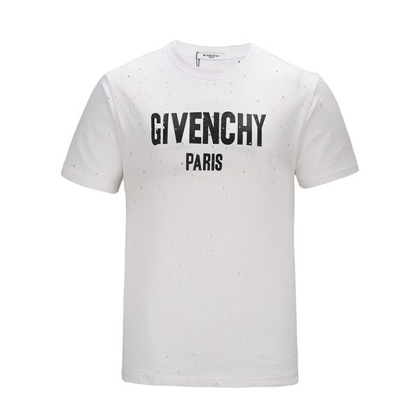 18ss Summer Street wear Europe Paris Fashion Men High Quality Big Broken Hole Cotton Tshirt Casual Women Tee g T-shirt m-3XL
18ss Summer Street wear Europe Paris Fashion Men High Quality Big Broken Hole Cotton Tshirt Casual Women Tee g T-shirt m-3XL