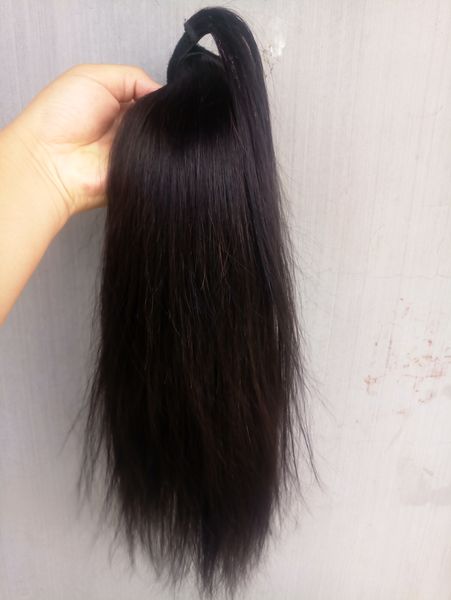 new arrive brazilian human virgin remy straight ponytail hair extensions natral black color 100g one bundle
new arrive brazilian human virgin remy straight ponytail hair extensions natral black color 100g one bundle