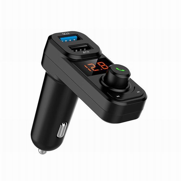 

Wireless Car Bluetooth FM Transmitter Mp3 Player Car Kit Support USB/TF Card And Dual Usb Charge Port Fast Charger For Iphone 6 7 X Samsung