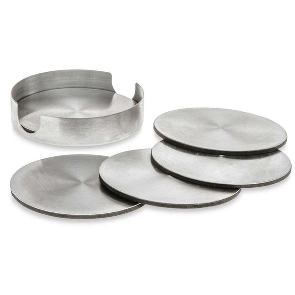 6 pcs stainless steel round l beer cup holder placemat set metal heat insulation eva protector
6 pcs stainless steel round l beer cup holder placemat set metal heat insulation eva protector