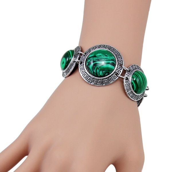 vintage style women bracelet green malachite stone silver chain bracelet for women fashion jewelry womens accessories brtj63, Black
vintage style women bracelet green malachite stone silver chain bracelet for women fashion jewelry womens accessories brtj63, Black
