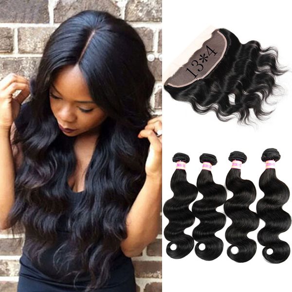 ear to ear lace frontal brazilian virgin human body wave hair weaves bundles with frontal 13*4 lace frontal with bundles, Black;brown
ear to ear lace frontal brazilian virgin human body wave hair weaves bundles with frontal 13*4 lace frontal with bundles, Black;brown