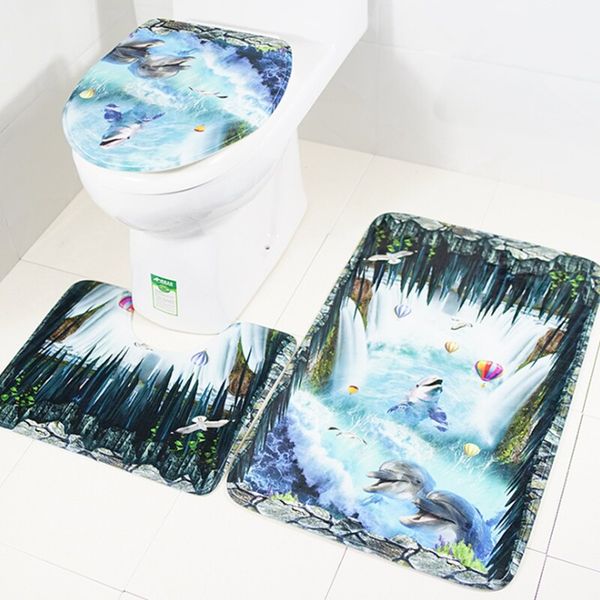 3 pieces/set beautiful butterfly cute dolhpin style anti-silp bath mat flannel contour rug lid toilet cover carpet bathroom set
3 pieces/set beautiful butterfly cute dolhpin style anti-silp bath mat flannel contour rug lid toilet cover carpet bathroom set