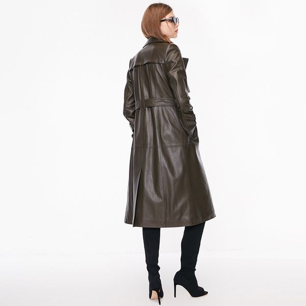 england fashion concise autumn winter new pattern buckle long sleeve loose coat woman leather jacket women, Black
england fashion concise autumn winter new pattern buckle long sleeve loose coat woman leather jacket women, Black