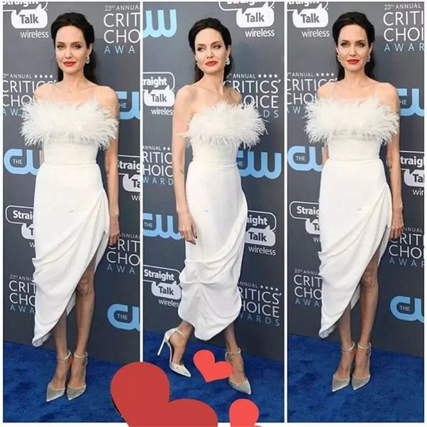 white feather short evening gowns 2019 plus size tea length yousef aljasmi celebrity prom dresses cocktail party dress, Black;red
white feather short evening gowns 2019 plus size tea length yousef aljasmi celebrity prom dresses cocktail party dress, Black;red