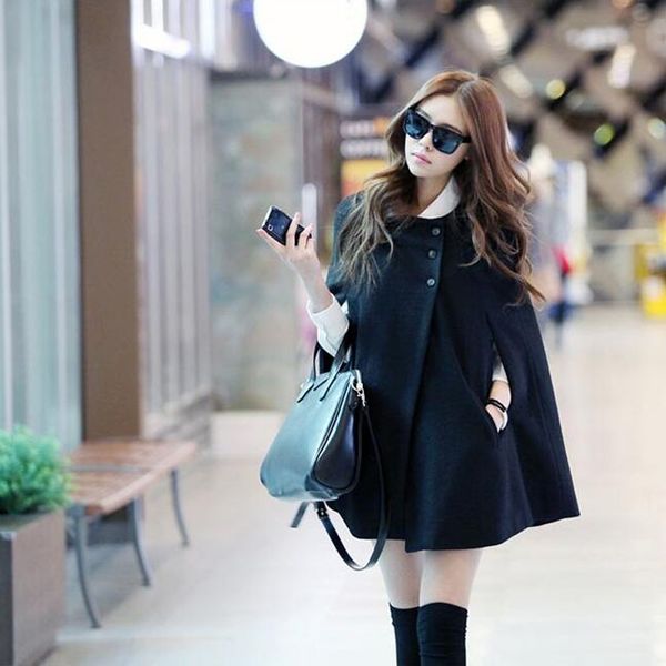 2018 autumn winter women trench coats fashion women cloak new korean double -breasted o -neck sleeveless cloak plus size, Tan;black
2018 autumn winter women trench coats fashion women cloak new korean double -breasted o -neck sleeveless cloak plus size, Tan;black