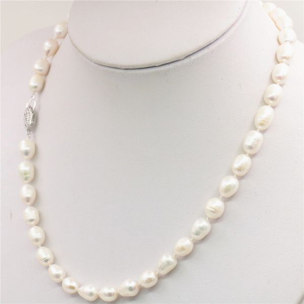 hot jewelry making accessory 8-9mm white freshwater pearl round ball necklace gifts women girl party 18inch wholesale, Silver
hot jewelry making accessory 8-9mm white freshwater pearl round ball necklace gifts women girl party 18inch wholesale, Silver