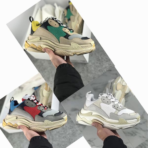 2018 Fashion Design Paris 17FW Triple-S Sneaker Triple S Casual Luxury Dad Shoes for Men's Women Beige Black Sports Tennis Running Shoe
2018 Fashion Design Paris 17FW Triple-S Sneaker Triple S Casual Luxury Dad Shoes for Men's Women Beige Black Sports Tennis Running Shoe