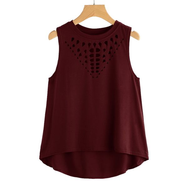 laamei hollow o-neck laser cut dip hem tank women casual cotton women tank 2018 new arrival summer yellow, White
laamei hollow o-neck laser cut dip hem tank women casual cotton women tank 2018 new arrival summer yellow, White