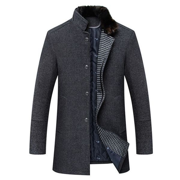 men coat winter fashionable and upscale trend personality jacket men mens wool coats and jackets, Black
men coat winter fashionable and upscale trend personality jacket men mens wool coats and jackets, Black