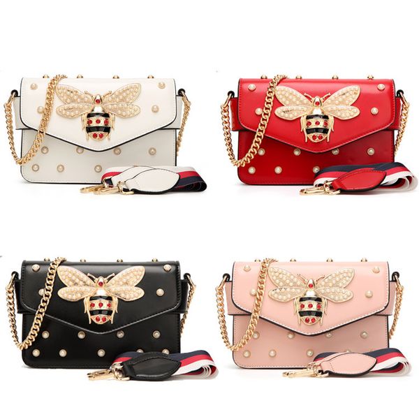 Fashion Women Messenger Bag New Brand Pu Leather Female Shoulder Bag Luxury Diamond Little Bee Woman Handbags Strap Bags Pink Red
Fashion Women Messenger Bag New Brand Pu Leather Female Shoulder Bag Luxury Diamond Little Bee Woman Handbags Strap Bags Pink Red