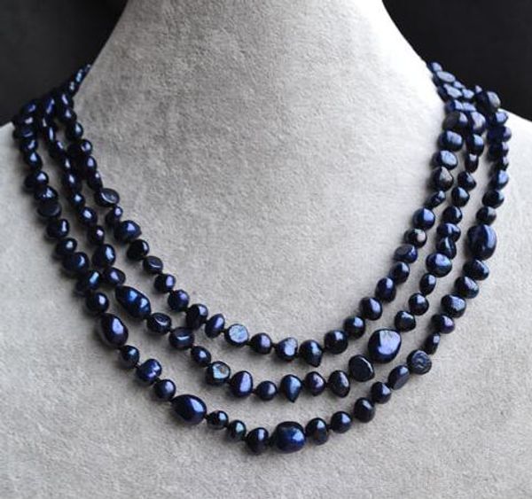 genuine pearl necklace,52inches long 6-10mm navy natural freshwater pearl necklace,fashion woman wedding pearl jewellery, Black
genuine pearl necklace,52inches long 6-10mm navy natural freshwater pearl necklace,fashion woman wedding pearl jewellery, Black