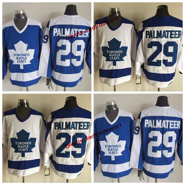 vintage toronto maple leafs mike palmateer hockey jerseys home blue mens classic #29 mike palmateer stitched hockey shirts, Black;red
vintage toronto maple leafs mike palmateer hockey jerseys home blue mens classic #29 mike palmateer stitched hockey shirts, Black;red