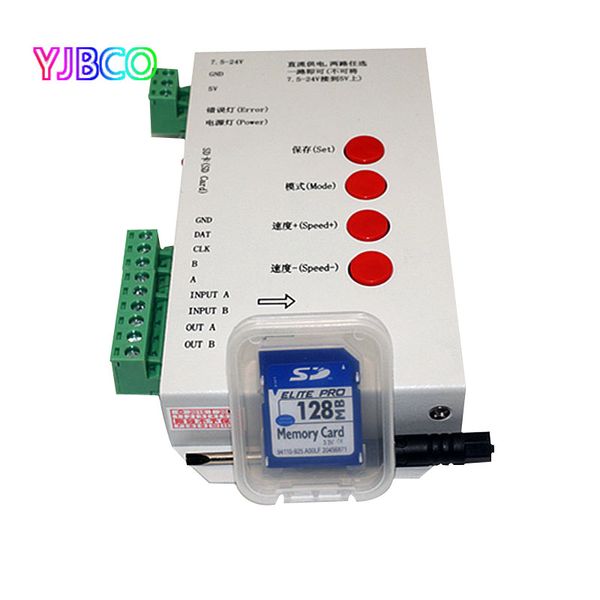 Led T1000s Dreamcontroller 128 Sd Card Pixels Rgb Controller,dc5~24v,for Ws2801 Ws2811 Ws2812b Lpd6803 Led 2048 Strip Light Lamp