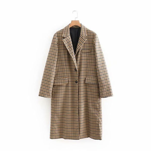 women plaid trench coats double breasted wide-waisted female vintage elegant style outwears lady, Tan;black
women plaid trench coats double breasted wide-waisted female vintage elegant style outwears lady, Tan;black