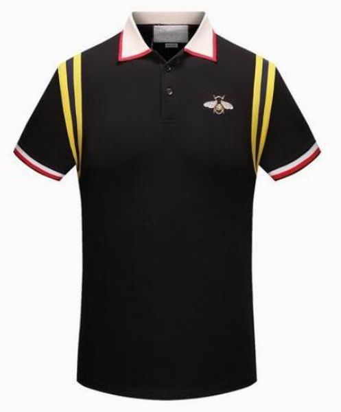 pro designs bee embroidery men shirts polo plus color brand 2018 spring black men's polo shirt solid polos casual male size m-3xl kbclu 
pro designs bee embroidery men shirts polo plus color brand 2018 spring black men's polo shirt solid polos casual male size m-3xl kbclu