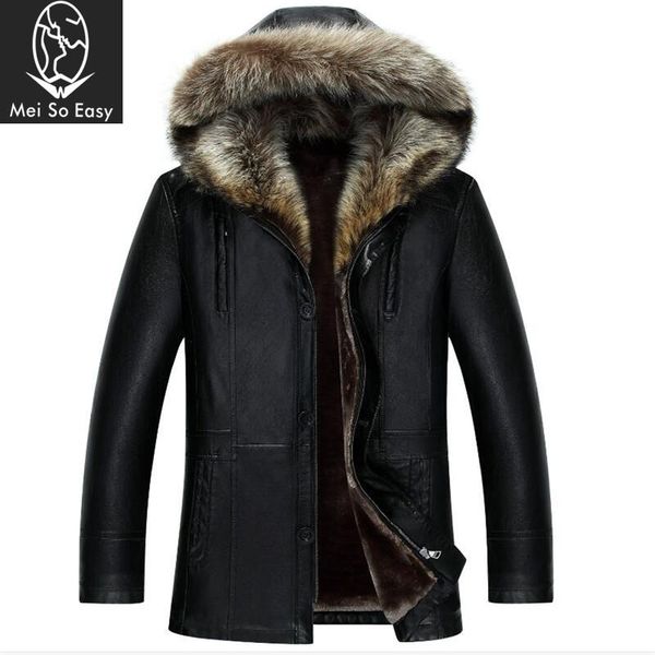 winter men's fur leather slim long zipper buttons hihg quality overcoat luxury with hood thick fur warm fashion size m-4xl 5xl, Black
winter men's fur leather slim long zipper buttons hihg quality overcoat luxury with hood thick fur warm fashion size m-4xl 5xl, Black