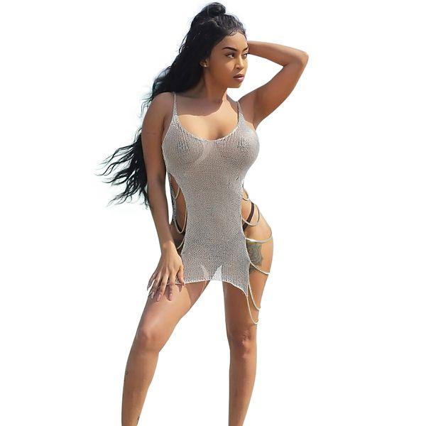 women visible overall cover-ups dresses body sheath knitted sweater dresses woman spaghetti strap hollow out beach mini dresses seaside, Black;gray
women visible overall cover-ups dresses body sheath knitted sweater dresses woman spaghetti strap hollow out beach mini dresses seaside, Black;gray