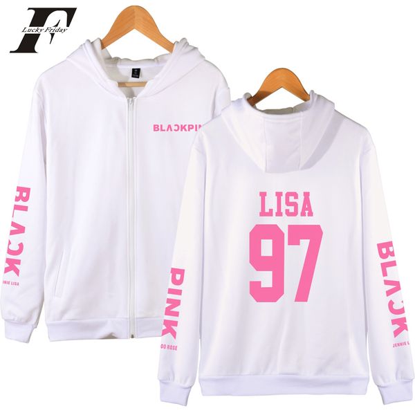 2018 blackpink girl's group kpop oversized hoodies sweatshirts men/women zipper harajuku k- korean tracksuit, Black
2018 blackpink girl's group kpop oversized hoodies sweatshirts men/women zipper harajuku k- korean tracksuit, Black