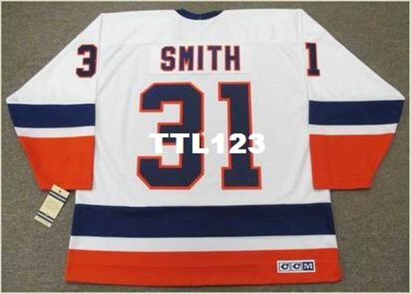 men #31 billy smith new york islanders 1982 ccm vintage home hockey jersey or custom any name or number retro jersey, Black;red
men #31 billy smith new york islanders 1982 ccm vintage home hockey jersey or custom any name or number retro jersey, Black;red