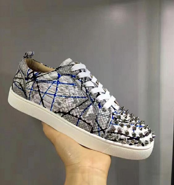 new leather spikes low sneakers red bottom shoes women,men trainers wine-red patent leather junior lace-up spikes red sole size:35-46, Black
new leather spikes low sneakers red bottom shoes women,men trainers wine-red patent leather junior lace-up spikes red sole size:35-46, Black